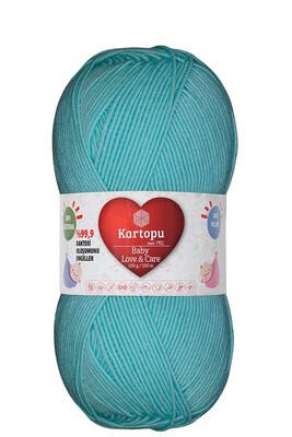 Kartopu Yarn - KARTOPU BABY LOVE&CARE YARN K578 WATER GREEN