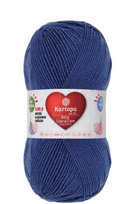 Kartopu Yarn - KARTOPU BABY LOVE&CARE YARN K604 LIGHT NAVY BLUE