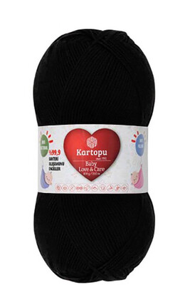 Kartopu Yarn - KARTOPU BABY LOVE&CARE YARN K940 BLACK