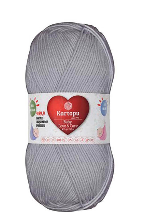 Kartopu Yarn - KARTOPU BABY LOVE&CARE YARN K992 ALASKA GRAY