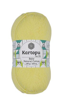 Kartopu Yarn - KARTOPU BABY NATURAL COTTON K333 Sarı