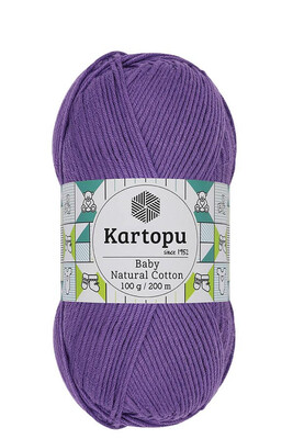 Kartopu Yarn - KARTOPU BABY NATURAL COTTON K719 Mor