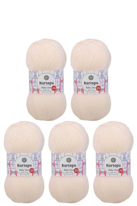 Kartopu Yarn - KARTOPU BABY ONE 5 Lİ PAKET YARN K025