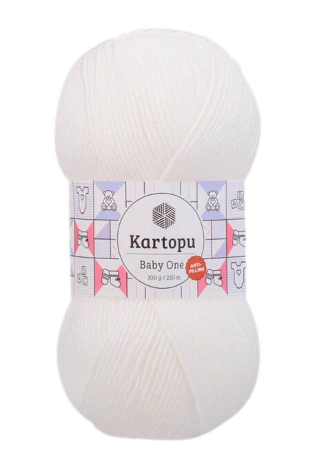 Kartopu Yarn - KARTOPU BABY ONE YARN K010 White