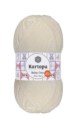 Kartopu Yarn - KARTOPU BABY ONE YARN K019 Ecru