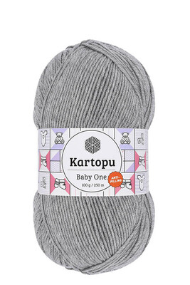 Kartopu Yarn - KARTOPU BABY ONE YARN K1000 Medium Gray