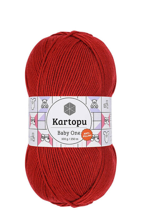 Kartopu Yarn - KARTOPU BABY ONE YARN K129 DARK RED