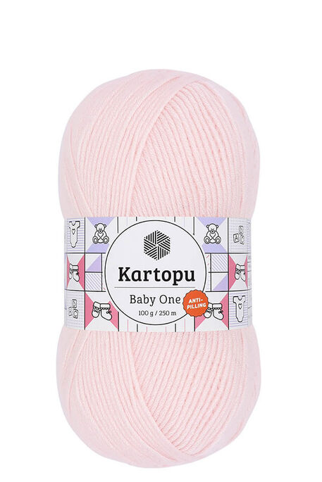 Kartopu Yarn - KARTOPU BABY ONE YARN K255 POWDER PINK