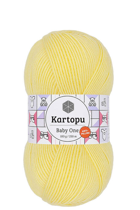 Kartopu Yarn - KARTOPU BABY ONE YARN K331 BABY YELLOW