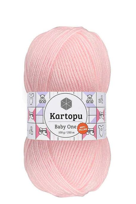 Kartopu Yarn - KARTOPU BABY ONE YARN K699 Powder Pink