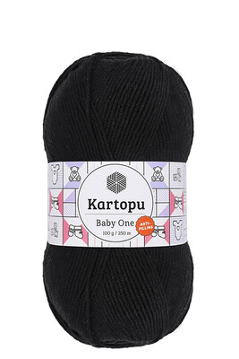 Kartopu Yarn - KARTOPU BABY ONE YARN K940 BLACK