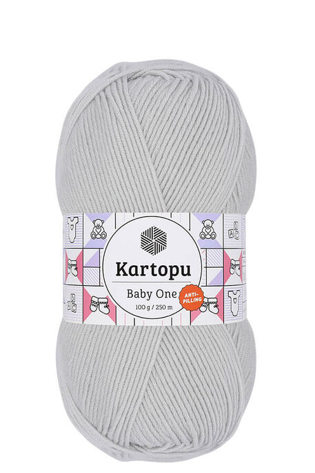 Kartopu Yarn - KARTOPU BABY ONE YARN K992 Alaska Gray