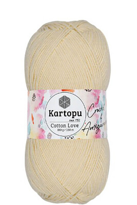 Kartopu Yarn - KARTOPU COTTON LOVE YARN K037 CREAM