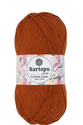 Kartopu Yarn - KARTOPU COTTON LOVE YARN K1834 COPPER COLOR