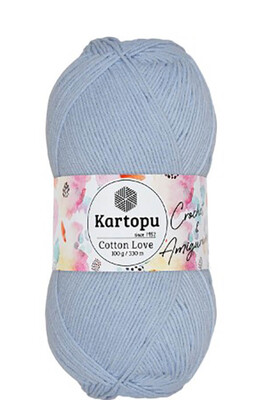 Kartopu Yarn - KARTOPU COTTON LOVE YARN K580 BABY BLUE