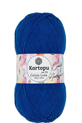 Kartopu Yarn - KARTOPU COTTON LOVE YARN K621 SAX BLUE