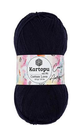 Kartopu Yarn - KARTOPU COTTON LOVE YARN K630 NAVY BLUE