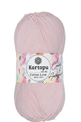 Kartopu Yarn - KARTOPU COTTON LOVE YARN K699 POWDER PİNK