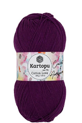 Kartopu Yarn - KARTOPU COTTON LOVE YARN K727 PURPLE