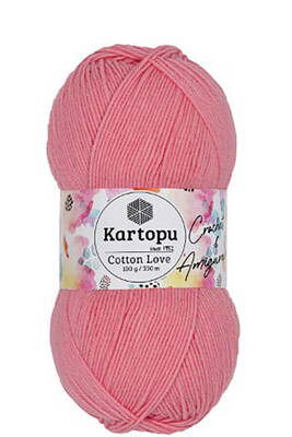 Kartopu Yarn - KARTOPU COTTON LOVE YARN K766 ROSE PINK