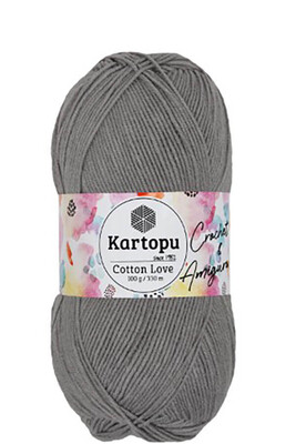 Kartopu Yarn - KARTOPU COTTON LOVE YARN K990 GRAY