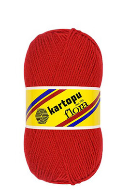 Kartopu Yarn - KARTOPU FLORA KNİTTİNG YARN K150 RED