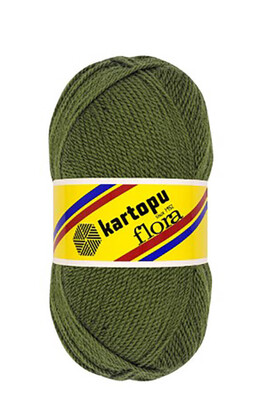 Kartopu Yarn - KARTOPU FLORA KNİTTİNG YARN K410 KHAKI