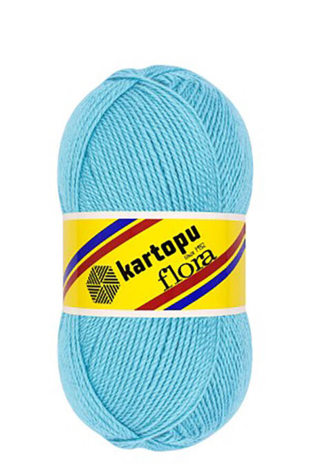 Kartopu Yarn - KARTOPU FLORA KNİTTİNG YARN K515 TURQUOISE