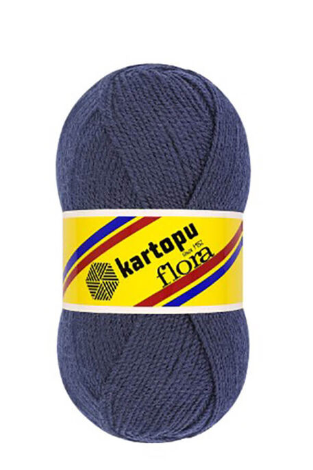 Kartopu Yarn - KARTOPU FLORA KNİTTİNG YARN K640 NAVY BLUE