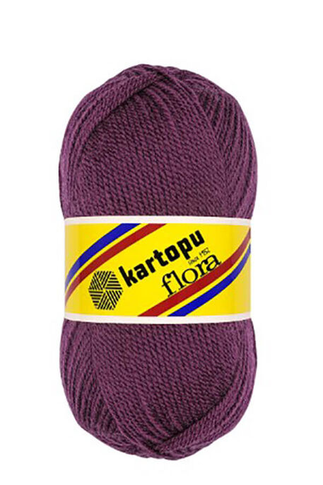 Kartopu Yarn - KARTOPU FLORA KNİTTİNG YARN K729 DAMSON