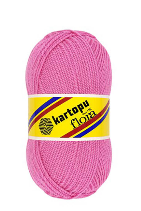 Kartopu Yarn - KARTOPU FLORA KNİTTİNG YARN K737 LIGHT FUCHIA