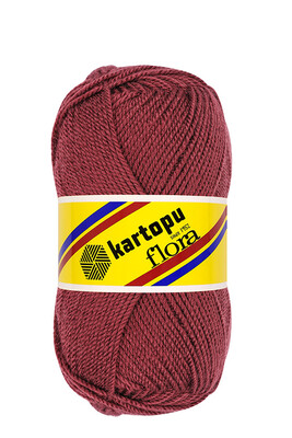 Kartopu Yarn - KARTOPU FLORA KNİTTİNG YARN K761 MARSALA RED