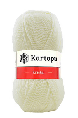 Kartopu Yarn - KARTOPU KRİSTAL KNİTTİNG YARN K025 CREAM