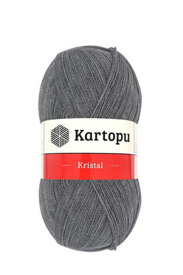 Kartopu Yarn - KARTOPU KRİSTAL KNİTTİNG YARN K1002 DARK GRAY