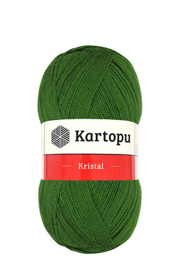 Kartopu Yarn - KARTOPU KRİSTAL KNİTTİNG YARN K392 PINE GREEN