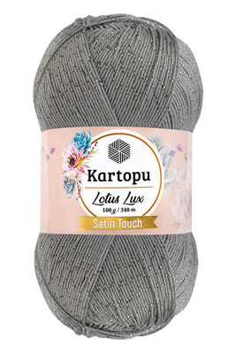 Kartopu Yarn - KARTOPU LOTUS LUX KNİTTİNG YARN K941 LIGHT GRAY