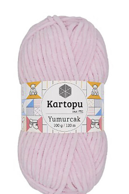 Kartopu Yarn - KARTOPU YUMURCAK KNİTTİNG YARN K1562 POWDER PINK