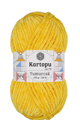 Kartopu Yarn - KARTOPU YUMURCAK KNİTTİNG YARN K320 DARK YELLOW