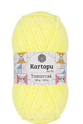 Kartopu Yarn - KARTOPU YUMURCAK KNİTTİNG YARN K333 BABY YELLOW