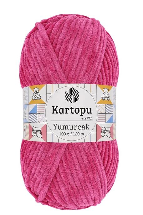 Kartopu Yarn - KARTOPU YUMURCAK KNİTTİNG YARN K734 Fuşya