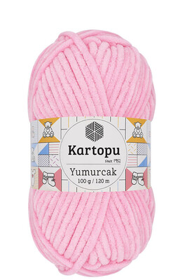 Kartopu Yarn - KARTOPU YUMURCAK KNİTTİNG YARN K767 BABY PINK