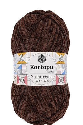 Kartopu Yarn - KARTOPU YUMURCAK KNİTTİNG YARN K818 BROWN