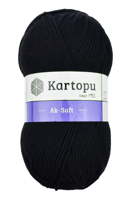 Kartopu Yarn - KARTOPU AK-SOFT K940 BLACK