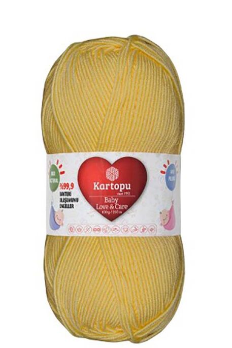 Kartopu Yarn - KARTOPU BABY LOVE&CARE K331 BABY YELLOW