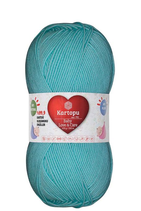 Kartopu Yarn - KARTOPU BABY LOVE&CARE K578 WATER GREEN