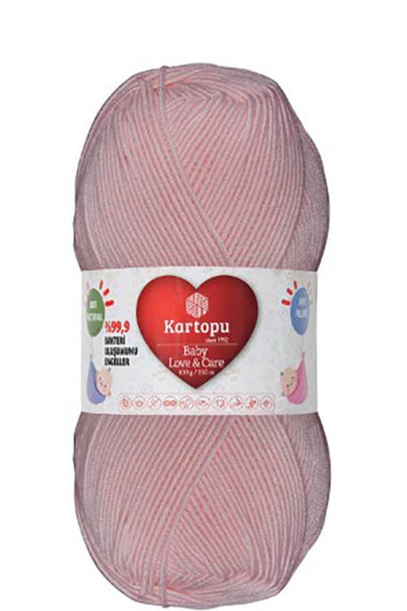 Kartopu Yarn - KARTOPU BABY LOVE&CARE K699 POWDER PİNK