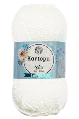 Kartopu Yarn - KARTOPU LOTUS K010 WHITE