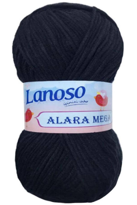 Lanoso Yarn - LANOSO ALARA MEGA YARN 960 BLACK