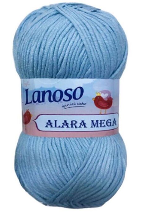 Lanoso Yarn - LANOSO ALARA MEGA YARN 981 BABY BLUE