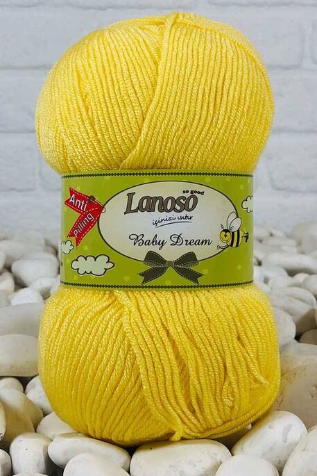 Lanoso Yarn - LANOSO BABY DREAM YARN 914 Yellow